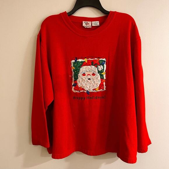 Vtg Nutcracker Santa Swestshirt Size 3X - Picture 1 of 5